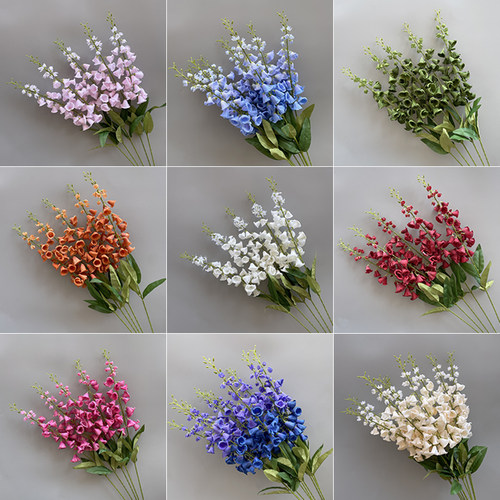 婚庆道具仿真花材铃兰花吊顶布置花艺舞台白色婚礼装饰插花假花 - 封面