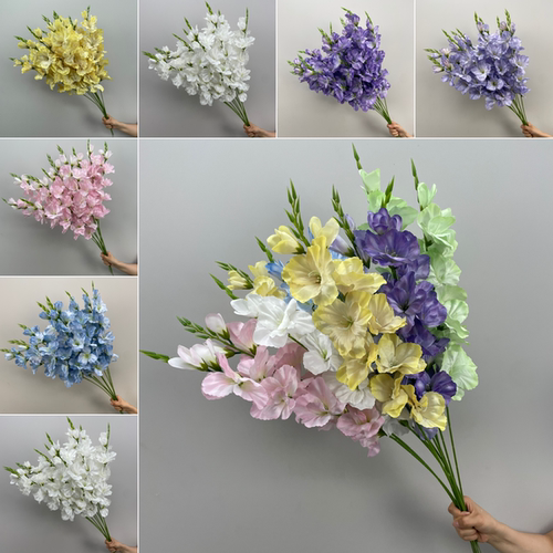 婚庆仿真花剑叶兰假花干花花束插花花艺摆设装饰客厅餐桌家居摆件