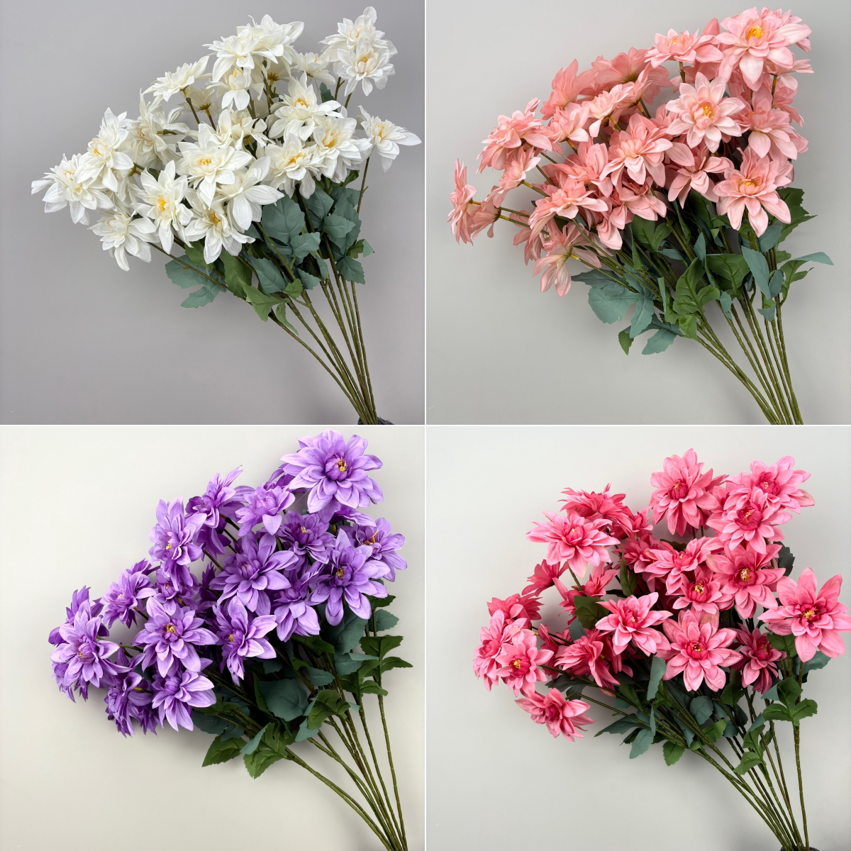 婚庆仿真花材大丽花插花吊顶