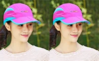 Mũ phụ nữ mùa hè visor đi bộ đường dài ngoài trời mũ lưỡi trai thể thao chống nắng nhanh khô mũ mũ bóng chày gấp - Mũ thể thao mũ lưỡi trai nam chính hãng