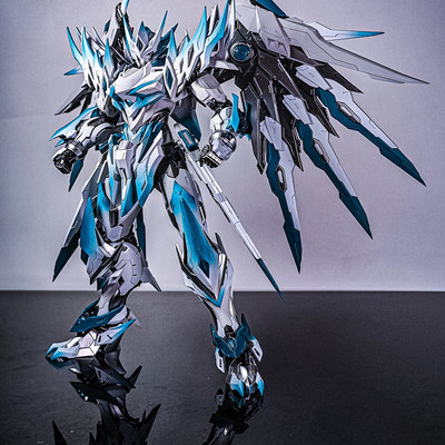 机甲摩动核三国白起曹仁敖丙高达盲盒MG命运七剑飞翼男孩拼装玩具