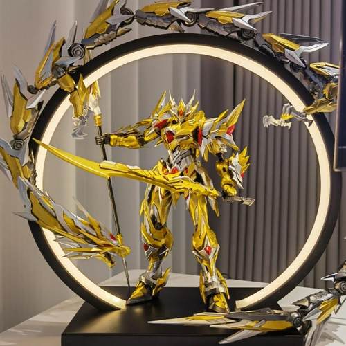 摩动核高达吕布白虎敖丙曹仁干将盲盒白雪姬拼装机甲拼装模型手办