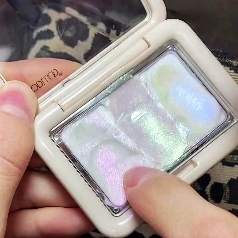 正品wodwod三重变色龙高光膏麻薯土豆泥提亮脸部亮晶晶爆细闪粉舞