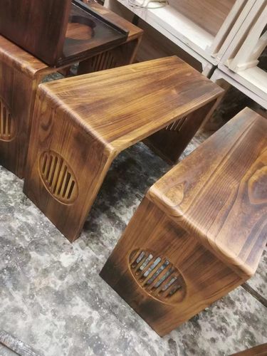 传承经典榫卯镶嵌工艺古琴桌凳 古琴一体桌凳 国学桌 书法桌 茶桌