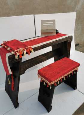 6.18活动冲量爆款空灵鼓款纯泡桐实木共鸣箱古琴桌凳仿古实木