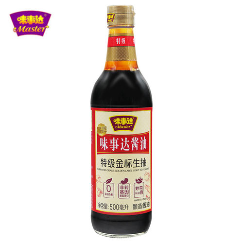 味事达特级玻璃金标生抽