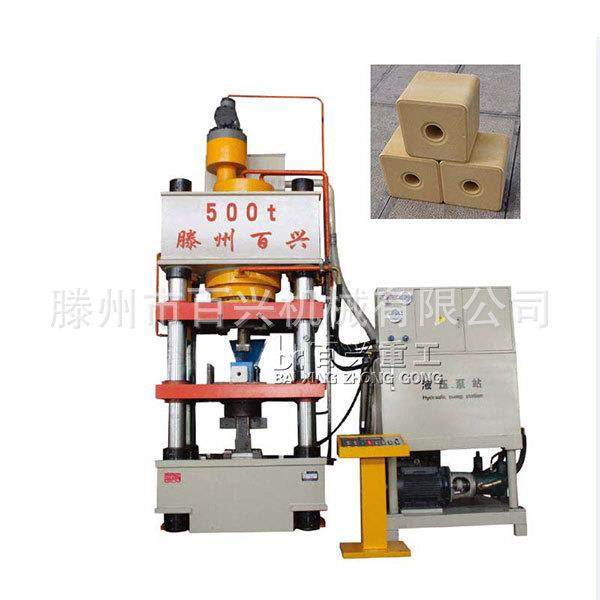500t盐砖液压机养殖场牛羊舔盐砖压块成型用设备630吨粉末成型机