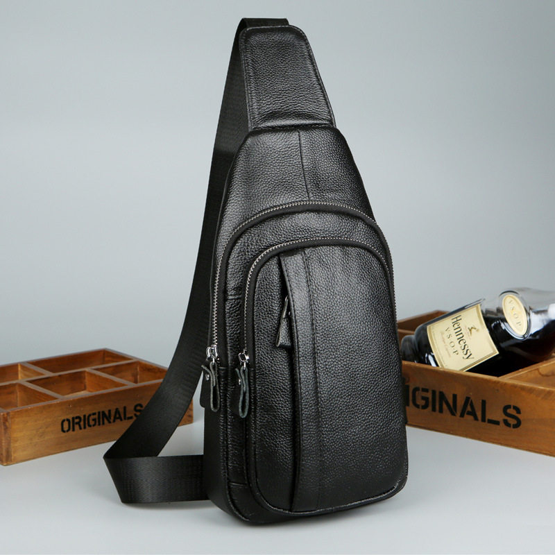 男士胸包真皮单肩斜挎包全牛皮时尚休闲潮男包支持,箱包皮具/热销女包/男包,胸包,淘宝优惠券,粉丝福利购,淘宝优惠卷