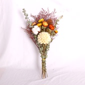 ins风天然干花真花风干轻奢小花束客厅装 饰摆设满天星松果尤加利