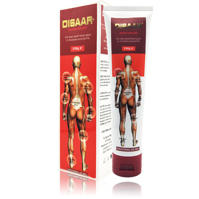 disaar红色肌肉按摩膏不适膏肩颈腰椎膏100g跨境电商