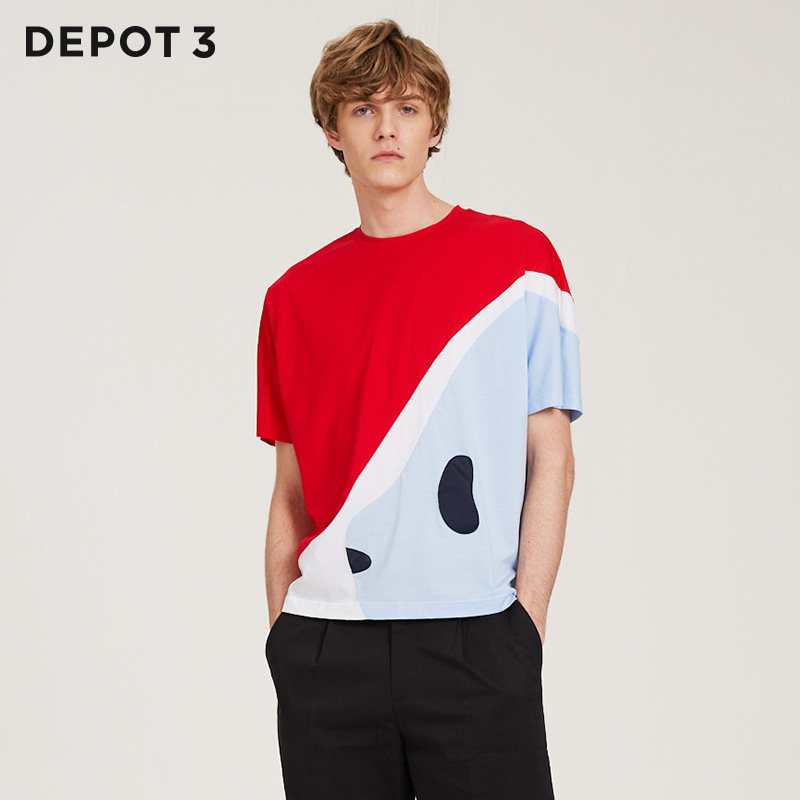 【情侣款】depot3 男装t恤 设计品牌时尚休闲熊猫短袖t恤
