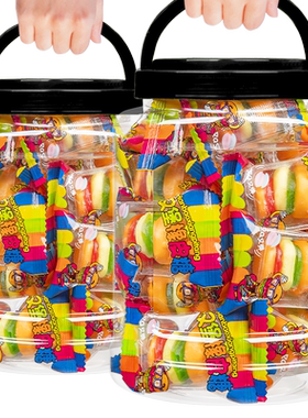大罐装500g汉堡橡皮软糖糖果儿童小零食QQ糖喜糖批发