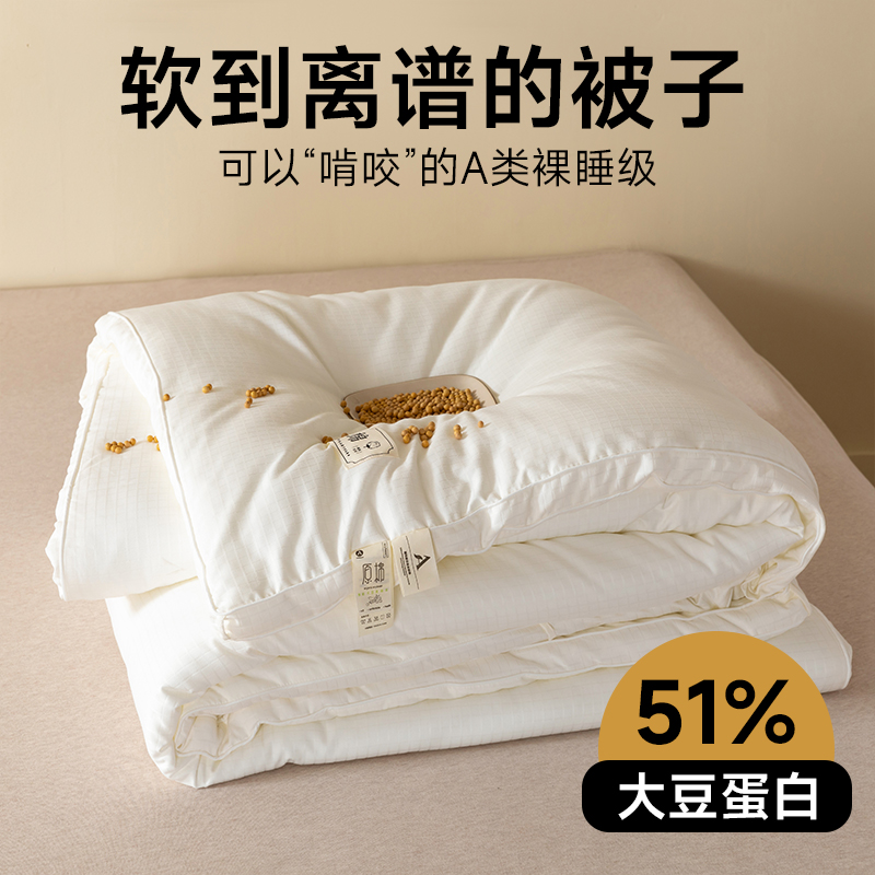 大豆纤维被子春夏棉被芯
