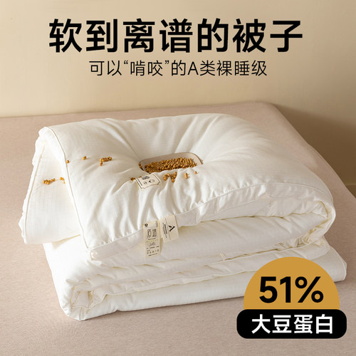 大豆纤维被子春夏棉被芯
