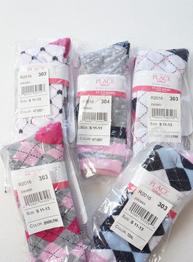 PLAC*正品 女童官网同步英伦风 中筒袜子5色 2双装