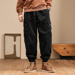 重磅工装 宽松束脚冲锋耐磨哈伦休闲长裤 裤 2026春秋新款 子男士 美式