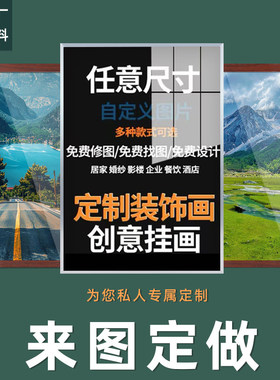 来图定制装饰画照片高清