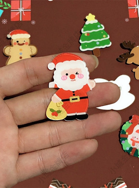圣诞胸针节日礼物衣服领口配饰圣诞老人树亚克力徽章可爱别针饰品