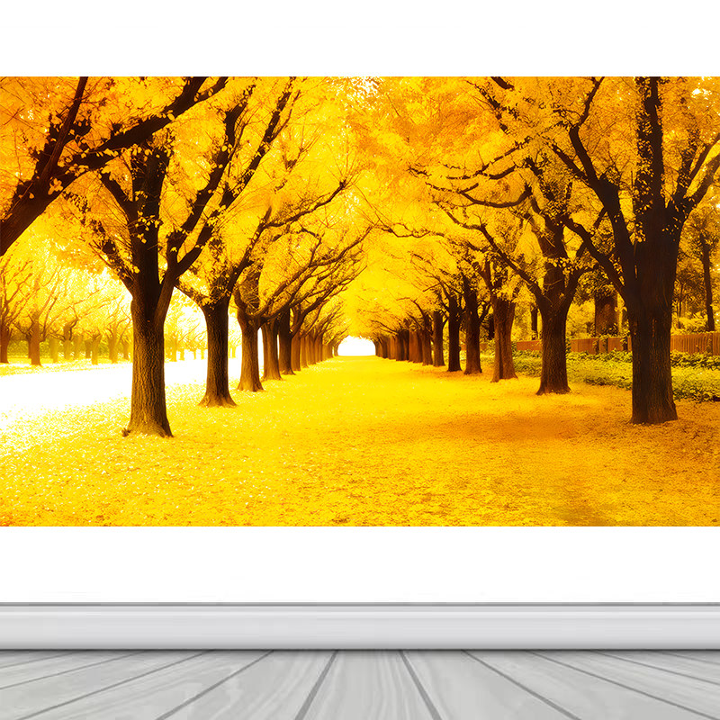 黄金满地大道新中式客厅自粘装饰画沙发背景墙贴画办公室山水壁画,家居饰品,现代装饰画,淘宝优惠券,粉丝福利购,淘宝优惠卷