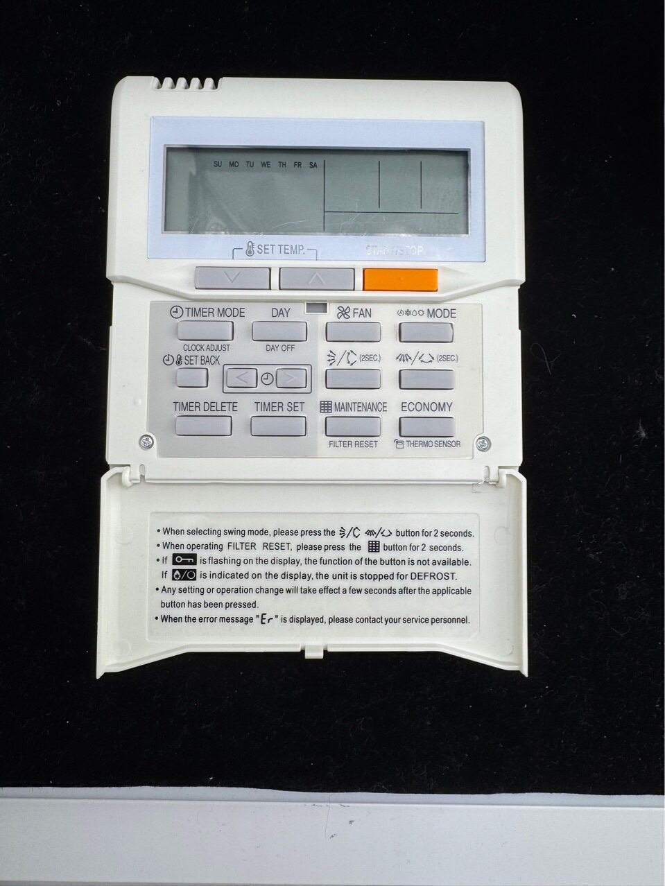 英文 适用于富士通中央空调遥控器 UTY-RNNQN 英文线控器