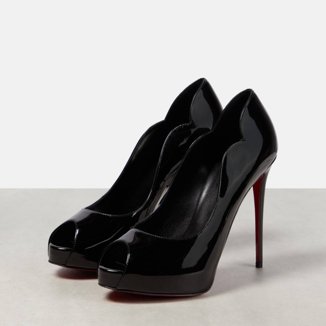 2025春季防水台女鞋红底细高跟鱼嘴鞋大码性感宴会单鞋浅口单鞋