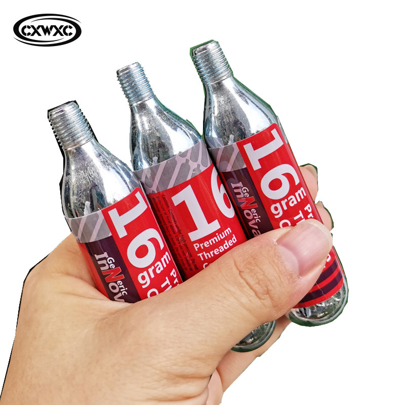 CO2气瓶16g克二氧化碳快速充气小钢瓶公路车真空胎补胎打气筒水族