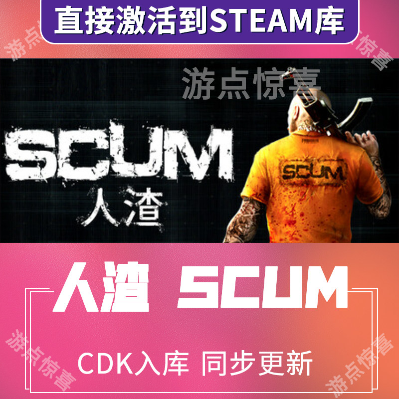 Steam游戏人渣scum激活码CDKEY全DLC国区入库全球激活国区激活码