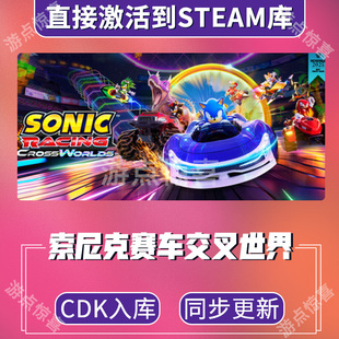 全球区激活码 Steam游戏索尼克赛车 Racing Sonic CDK 交叉世界