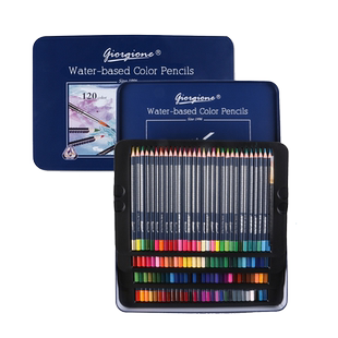 乔尔乔内彩色铅笔套装美术生初中生专业绘画水溶性油性48色儿童幼儿园小学生手绘涂色可擦画画专用水性彩铅笔