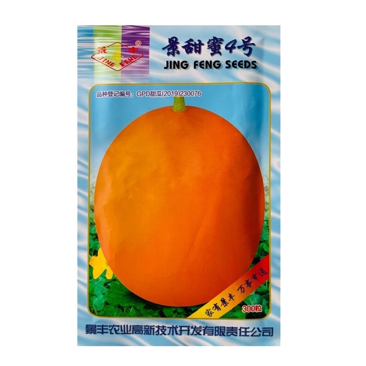 景甜蜜4号厚皮甜瓜种子果皮金黄色果肉红色酥脆多汁香瓜种籽特甜
