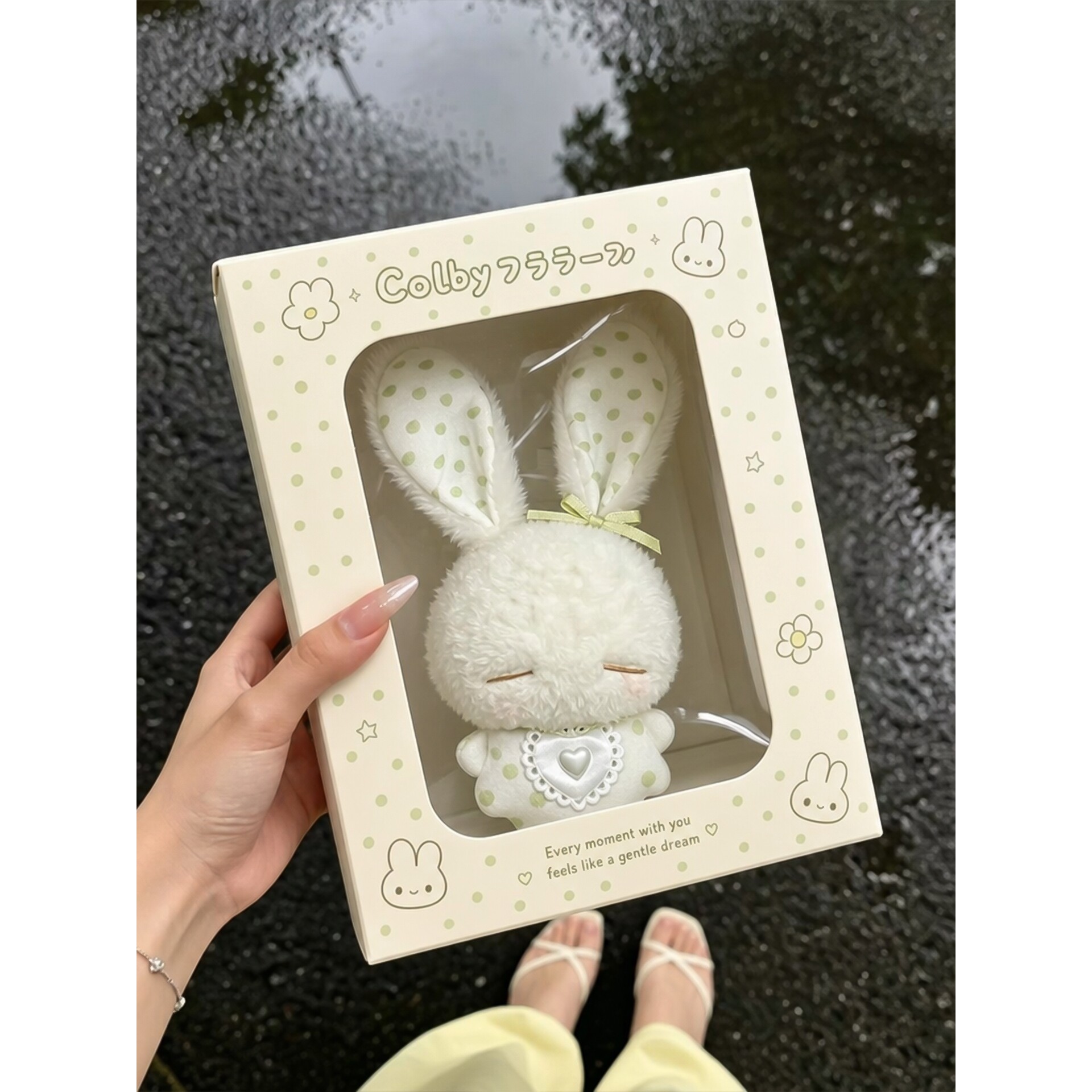 迷你安抚天使小兔挂件高颜值钥匙扣包挂毛绒公仔玩偶情侣闺蜜礼物