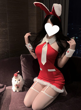 qq衣服性感女士情调内衣床上圣诞节红色情侣升温禁欲系女装可外穿