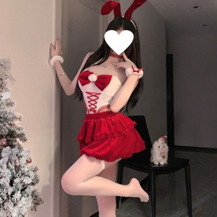 圣诞节红色甜美约会睡衣床上性感氛围感纯欲睡裙女款 冬 2025新款