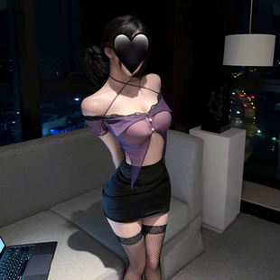 情愫qu内衣趣禁欲系秘书制服套装情调纯欲床上包臀裙qq内衣物小胸