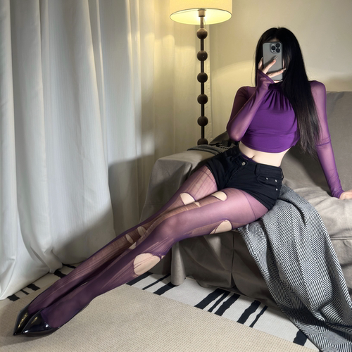 性感可手撕丝袜女超薄一次性情调连裤袜趣味禁欲系美腿打底袜显瘦