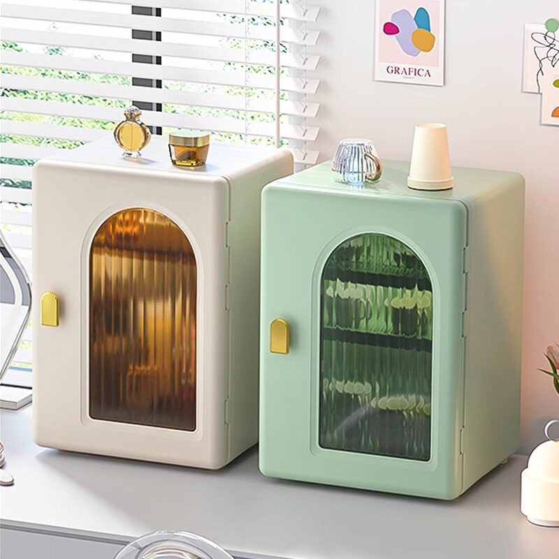 宝宝防尘辅食碗柜桌面多功能婴儿奶瓶收纳柜家用厨房儿童碗筷柜