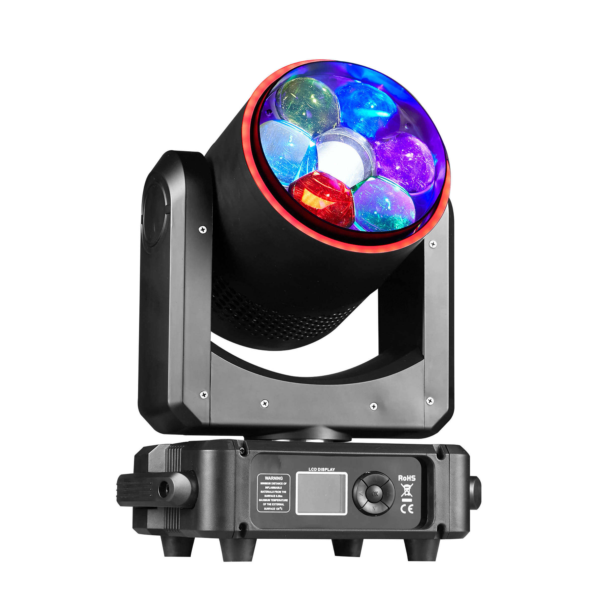 LED7颗60W迷你蜂眼摇头染色灯