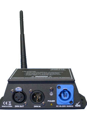 2.4G无线DMX信号发射器接收器512帕灯摇头灯舞台演出灯光控制器