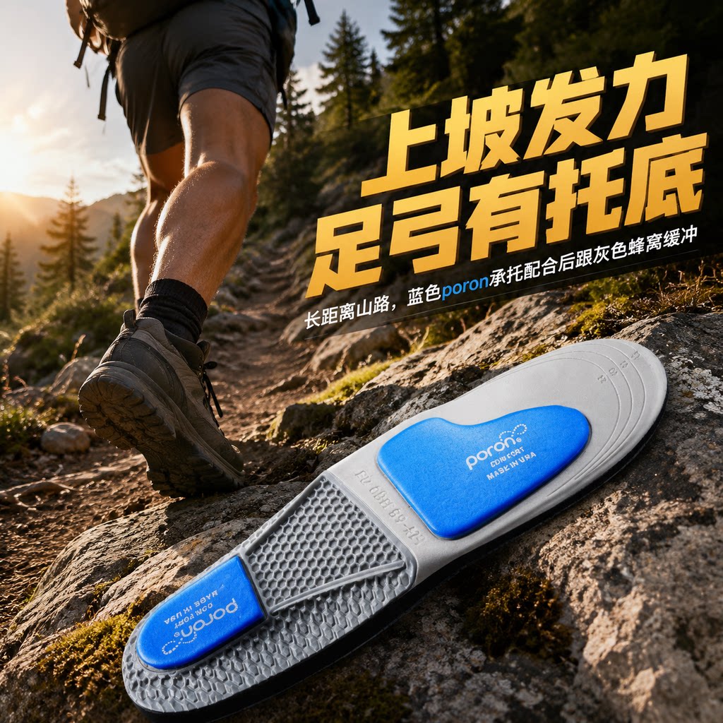 徒步鞋垫登山爬坡跑步专业减震