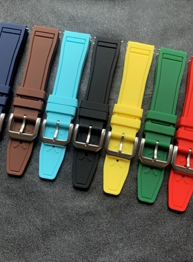 20mm 21mm 22mm快拆橡胶手表带适配精工豪利时万国帝陀通用型腕带