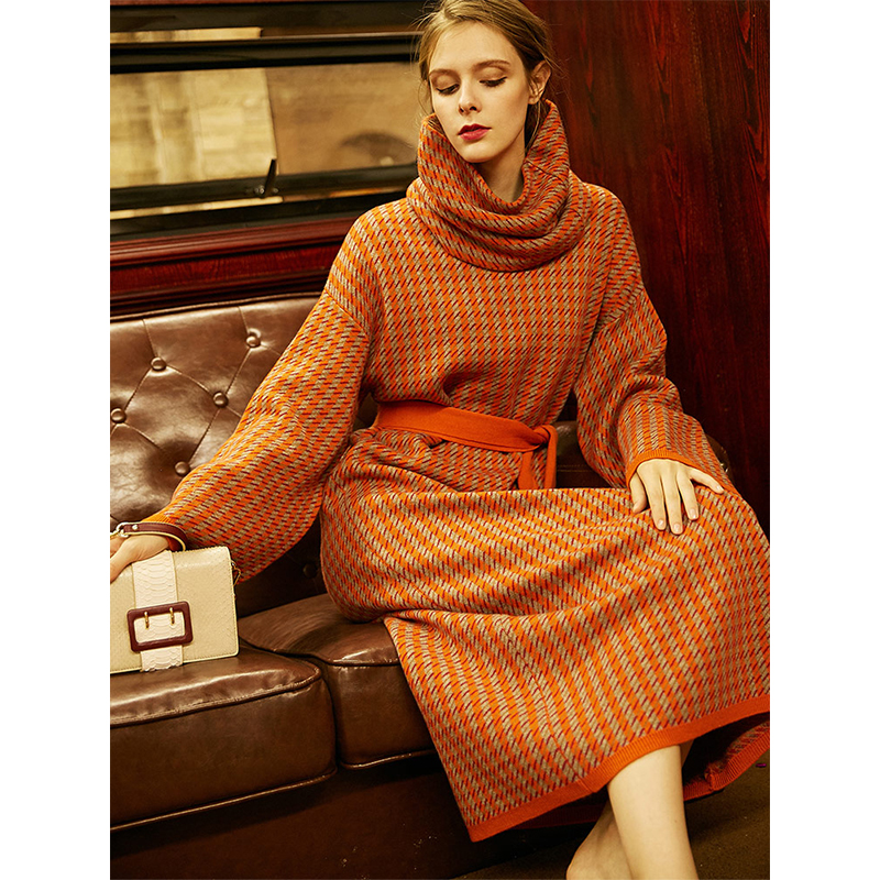 Carolingian法式气质高端针织裙