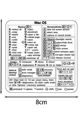 热卖Windows/word快捷键 笔记本电脑办公软件MACBOOK防水贴纸