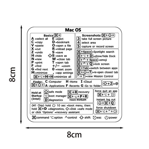 热卖Windows/word快捷键 笔记本电脑办公软件MACBOOK防水贴纸