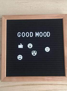 felt  letter board 毛毡黑板橡木木质字母板木质用留言板