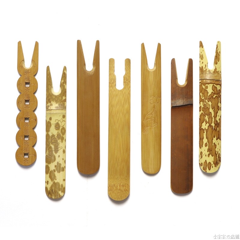 老竹制铁壶盖叉 日式茶具茶道零配件壶盖插 壶插壶叉日本铁壶