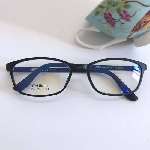 peieip近视光学架b-ultem塑钢近视眼镜框眼镜架1609款55-17-140