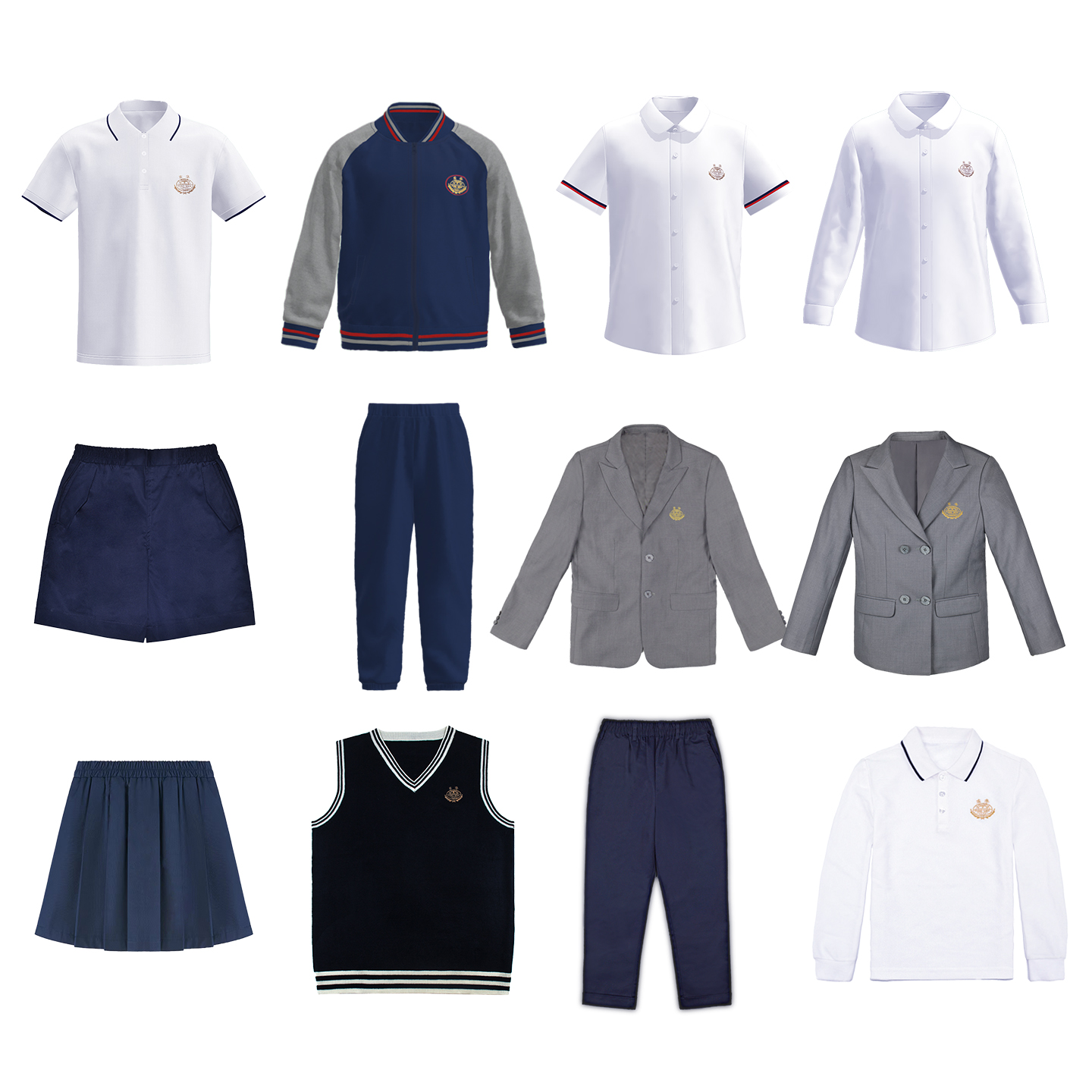 东华小学全系列校服四季套装