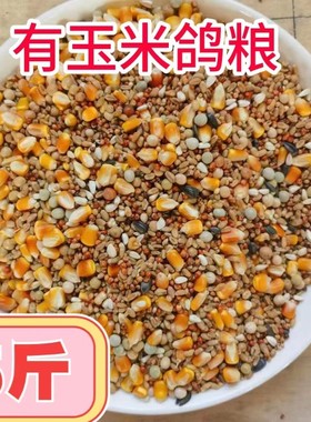 5斤装有玉米鸽粮赛飞营养饲料鸟食信鸽观赏鸽肉鸽粮鸽子食包邮