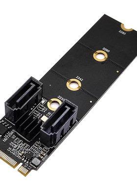 M2 KEY-M NVME PCI-E转SATA3.0扩展转硬盘转接卡免驱JMB582黑群