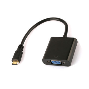 迷你miniHDMI转VGA转换器显卡数码相机手机平板电脑连显示器电视